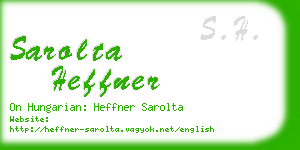 sarolta heffner business card